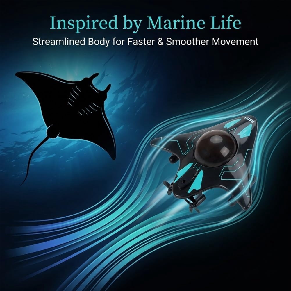 Underwater Drone with Camera,Boat Mini Equipped 6ch Remote App Wireless Control Waterproof Rc Submarine Cameras WiFi for Exploration Pool & Lakes Adults,Real-Time Image Transmission(2pcs)