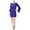 Purple - deepiris, variant on bar III Womens Ruffled Bell Shift Dress, Purple, XX-Large