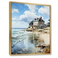 thumbnail image 2 of Designart "Eugene s Reverie Normandy Coast II" Nautical & Beach Floater Framed Canvas Wall Art, 2 of 7