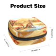 thumbnail image 2 of Kangaroo Sanitary Napkin Storage Bag Makeup Pouch for Purse, Small Sanitary Napkin Disposal Bags, in Velvet, Sponge, Oxford Fabric, 4.7x6.6x6.6 in, 2 of 6