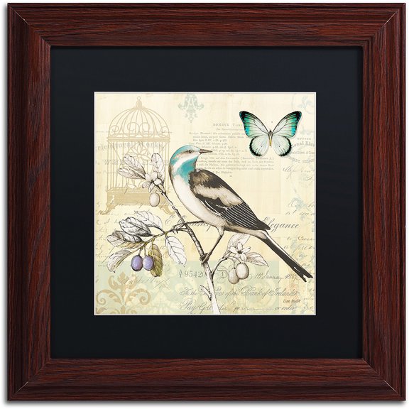 Trademark Fine Art "Freedom II" Canvas Art by Lisa Audit, Black Matte, Wood Frame