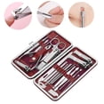 thumbnail image 4 of Kit de herramientas de manicura y pedicura, juego de cortaúñas para manicura y pedicura de 19 piezas, juego de cortaúñas para pedicura, apariencia llamativa, 4 of 8