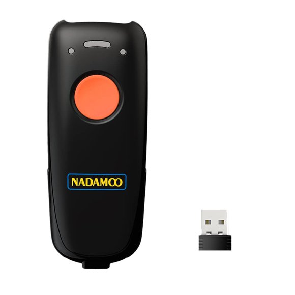 Escáner de Códigos de Barras Inalámbrico NADAMOO 3-en-1 Bluetooth Naranja