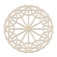 thumbnail image 1 of Mandala Wooden Wall Art, Folkloric Syymetric Shells and Slices, Birch Wood Plywood Rustic Wall Art Accent for Hallway Bedroom Living Room Cafes and Offices, 11.4" X 11.4" X 0.1", by Ambesonne, 1 of 5