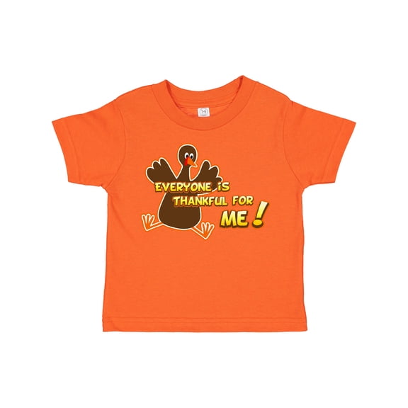Inktastic Everyone is Thankful for Me Boys or Girls Toddler T-Shirt