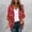 Red, variant on Women's Floral Print Kimono Cardigan Casual 3/4 Sleeve Open Front Lightweight Cover Up