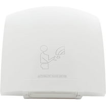 Commercial Hand Dryer White 1200W High Speed Wall Mount Automatic Electric Hand Dryer Commercial Compact Air Hand Dryer with Plug and Adjustable Temperature for Bathrooms Household
