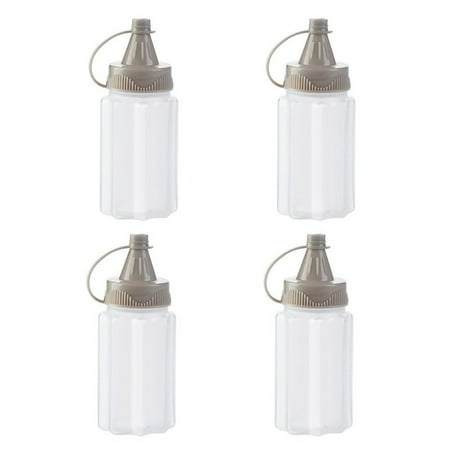 

Leke 4PCS Portable Spices Bottle Sauce Box Squeeze Bottles Spice Jar for Kitchen BBQ