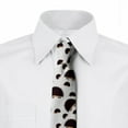 thumbnail image 2 of Necktie, Porcupine Characters, 3.7", Seal Brown, by Ambesonne, 2 of 3