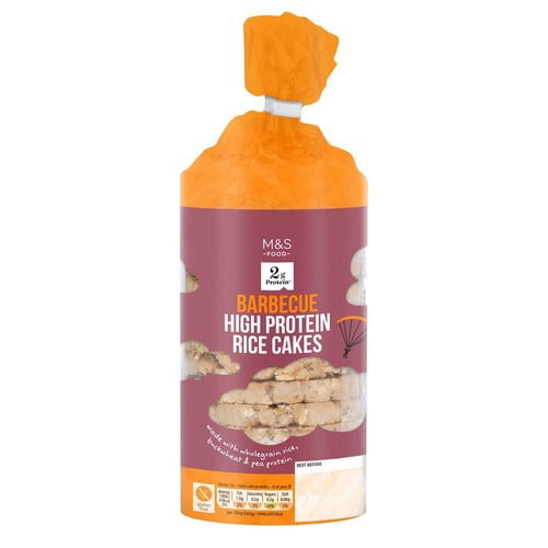 M&S Barbecue High Protein Rice Cakes 133g, British Import (Pack of 3)