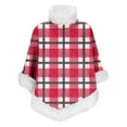 thumbnail image 6 of DeHolifer Women's Shawl Furry Warm Cape Coat Pullover Poncho Fluffy Fur-Collar Shawl Wrap Plaid Printed Fall Winter Outdoor/Indoor Cloak, 6 of 6