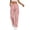 Pink*, variant on RUTAYY Women's Cargo Pants Casual High Waist Solid Color Straight Wide Leg Loose Fit Comfortable Daily Wear Joggers Chic Travel Trousers