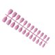 thumbnail image 1 of Qarigey 24 piezas de uñas postizas DIY, estilo Simple, accesorio de moda para mujer, salón de casa, chica, cubierta completa, puntas para Juegos de manicura Rosado, 1 of 5