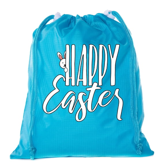 Mini Easter Basket Bags, Bulk Drawstring Cinch Sacks, Mini Easter Bunny Bags - Peaking Bunny