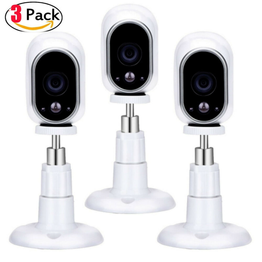 3 Pack Adjustable Home Security Camera Wall Mount Bracket Indoor