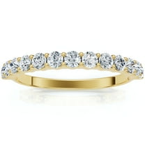 Pompeii 1/2 Ct TDW Diamond Wedding Ring Womens Anniversary Band 14k Yellow Gold