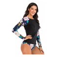 thumbnail image 3 of Traje De Baño Manga Larga 2pcs Tankini Top Manga Larga Short, 3 of 7