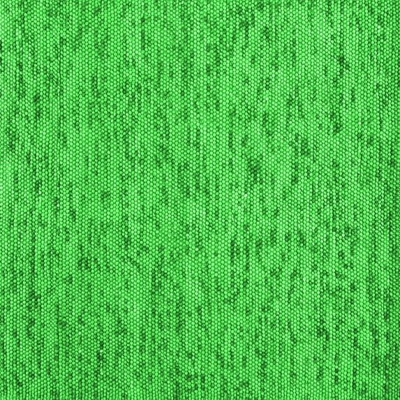 Ahgly Company Indoor Square Abstract Green Contemporary Area Rugs, 3' Square