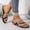 Yellow, variant on ATENAR Womens Sandals Solid Color Outdoor Women Sandals Comfortable Womens Shoes Khaki 7.5