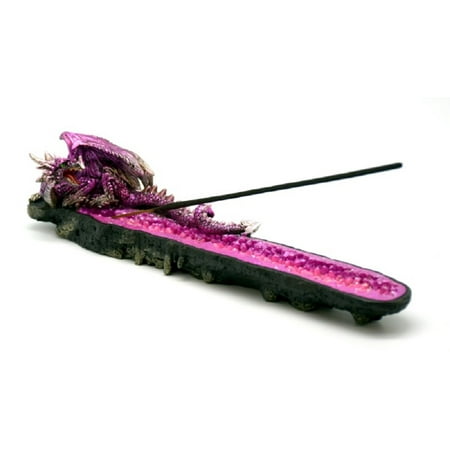 Red Dragon Incense - Magenta Red Dragon Mythical Fantasy Aromatic Incense Burner Holder Decoration