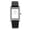 Silver/Black, variant on Wilmington Leather-Band Watch w/Swarovski Crystals