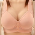 thumbnail image 3 of Elabch Daisy Bra for Seniors, Front Button Closure Bras, Push Up Bras Plus Size Full Coverage Comfortable Everyday Bras Front Open Daisy Bras for Older Women Pink M, 3 of 9