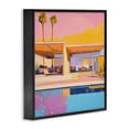 thumbnail image 2 of Stupell Industries Mid-Century Vivid Villa at Sunset Black Framed Giclee Art, 12 x 12, by Walker Noble, 2 of 8