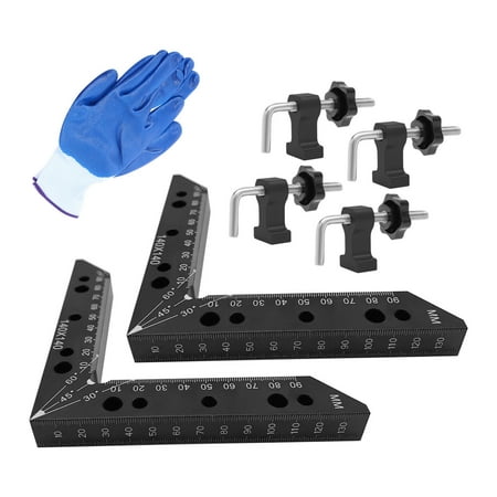 

7Pcs Positioning Squares 90 Degree Right Angle Clamps Woodworking Carpenter Tool 90 Degree Positioning Squares Right Angle Clamps Carpenter Tool Aluminum Alloy