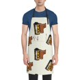 thumbnail image 2 of XMXT 1 Pcs Waterproof Kitchen Cooking Apron, Cartoon Film Print Adjustable Aprons for Women Men with Pockets, 2 of 9
