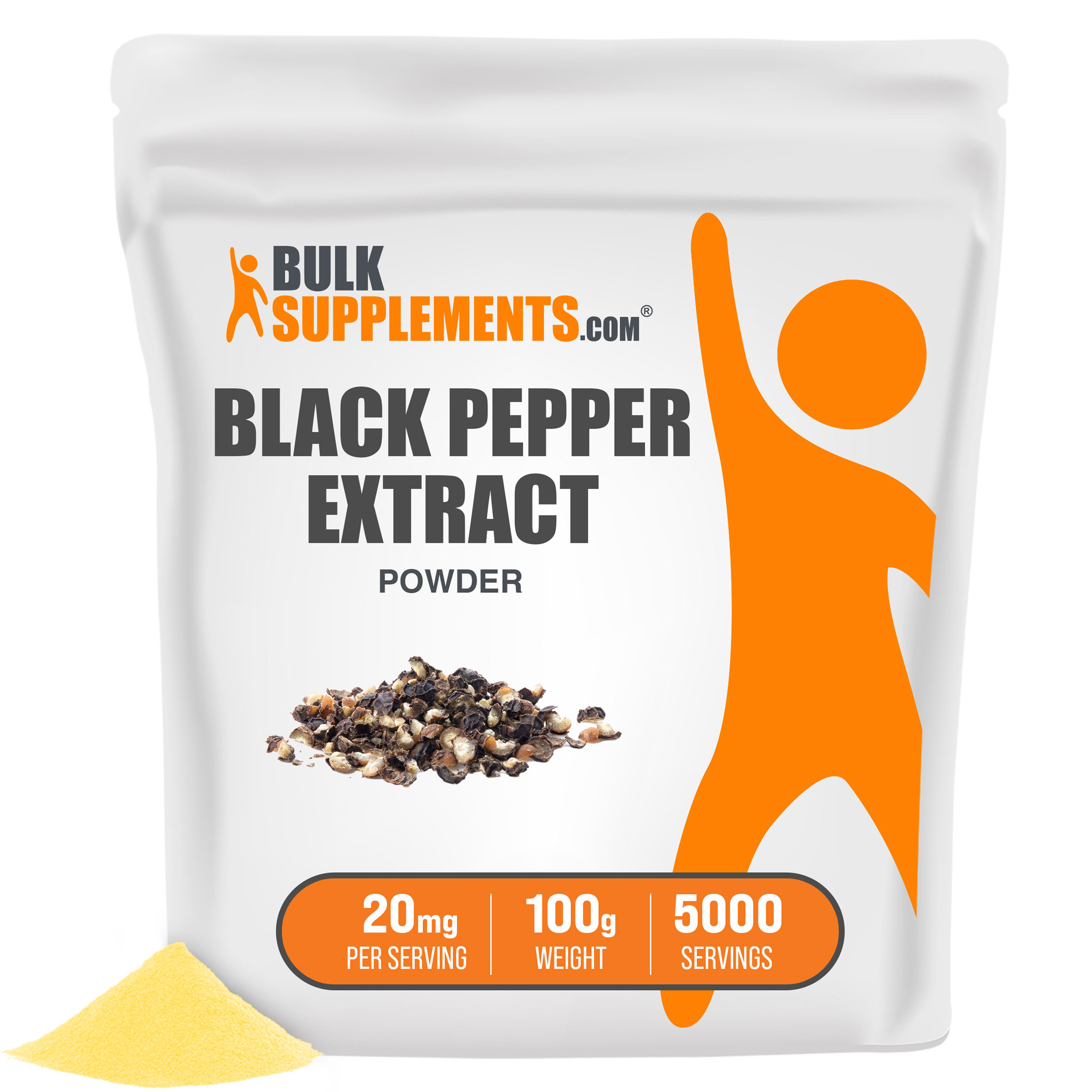 Black Pepper Extract Powder, 20mg Antioxidant