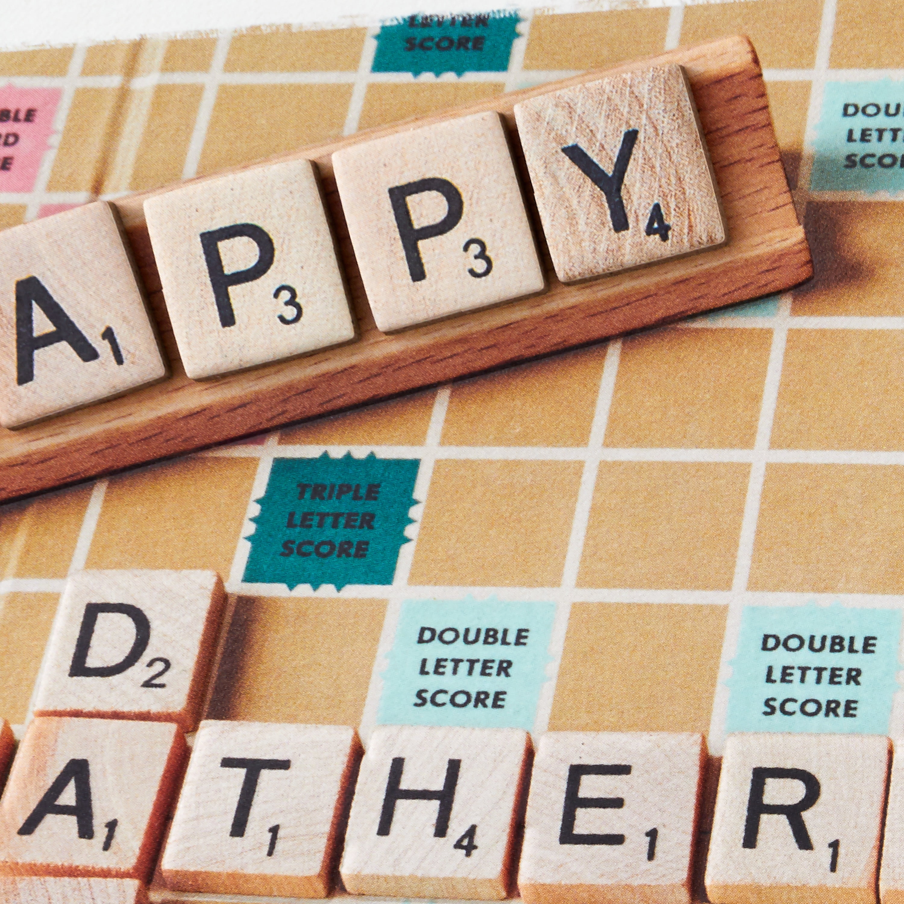 Hallmark Hasbro Scrabble Father's Day Card, Multicolor (Paper Card)