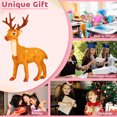 thumbnail image 7 of Yhmxh Deer Decorative Figurine, 9.8 in Christmas Reindeer Stuffed Animal Cute Deer Plush Stuffed Animal Xmas Plush Gift Toy Winter Christmas Decoration Elk Statue for Woodland Holiday Decoration, 7 of 7