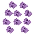 thumbnail image 1 of 10x accesorios de vías de tren de madera, kits de construcción de juguetes, conectores de vías para Violeta, 1 of 9