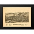 thumbnail image 2 of Burleigh 18x14 Black Modern Framed Museum Art Print Titled - Saint Johnsonville New York - Burleigh 1890, 2 of 5