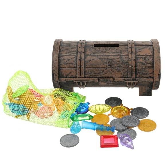 unbranded 1 Set Treasure Chest Diamond Toy Plastic Gemstones Vase Filler Decoration Pool Diving Diamond Toy