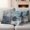 Gray White Blue, variant on Teal Grey Outdoor Waterproof Pillow Covers, Modern Oil Painted Abstract Art Aesthetics Decorative Square Throw Pillowcase Sofa Cushion Sham for Patio/Couch/Chair, 18"x18" 2 Pack