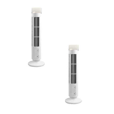 

Jrocdr LED Tower Fan With Light Portable USB Powered Electric Fan With Powerful Airflow Quiet Operation Mini Standing Air Conditioner Handheld Fan Foldable Fans That Blow Cold Air Mini Bladeless *2PCS