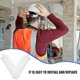 thumbnail image 4 of 6 lentes de repuesto para careta de arenado: Lente protectora transparente para casco - Repuesto de pantalla de seguridad para esmerilado y soldadura., 4 of 7