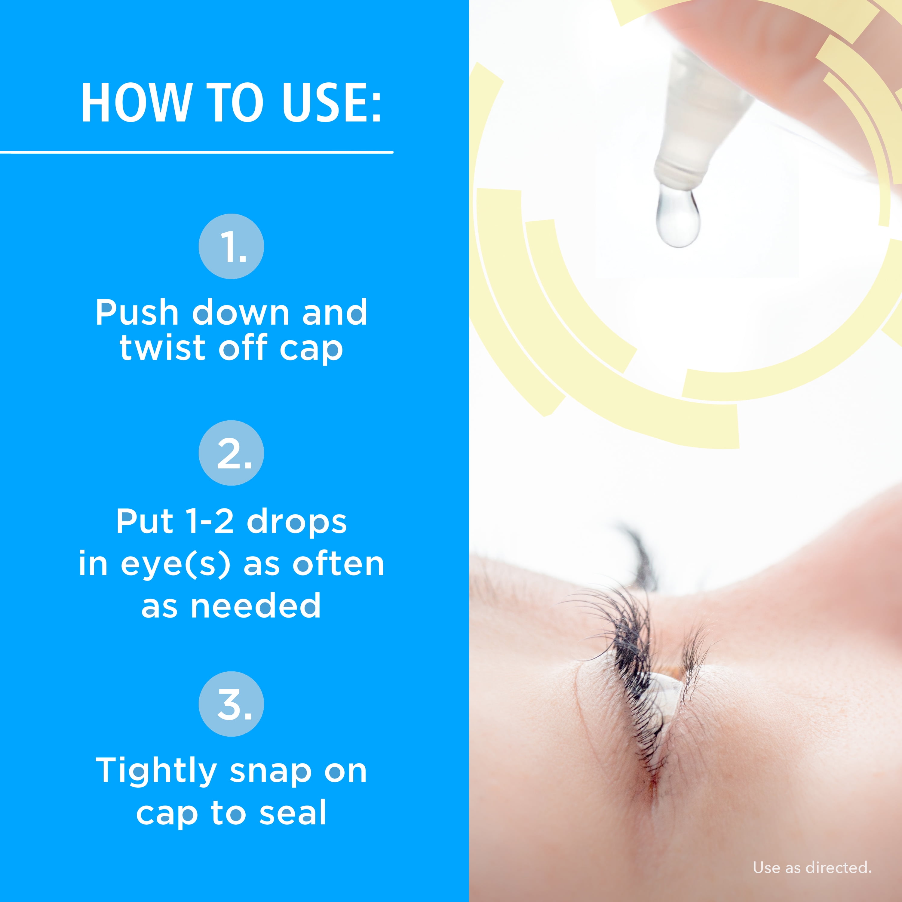 (3 pack) Rohto Dual Light Relief, Cooling Lubricant Eye Drops, Multi-Symptom Relief, 0.6 fl oz