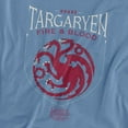 thumbnail image 2 of Game of Thrones House Targaryen Sigil Women's T Shirt,Carolina Blue, Large, 2 of 6