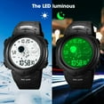thumbnail image 4 of SKMEI Digital Watch Men, Mens Digital Sports Watch LED Screen Military Waterproof Wrist Watches for Men Casual Stopwatch Alarm Countdown Army Watch, 4 of 7