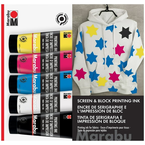 TEXTILE PRINT INK 100ML SET/5