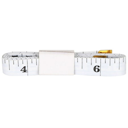 

Tape Measure White Tape 60in Range Double Scales Flexible Rule PVC Plastic Portable For Tailor Cloth Knitting