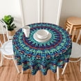 thumbnail image 4 of Mandala Round Tablecloth 60 Inch Waterproof Tablecloths Boho Table Cloth Decorative for Picnic Party Holiday Home Indoor Outdoor, 4 of 6