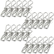 20pcs Stainless Steel Windproof, Used for Hanging Clothes, Hanging Clothes, Home, Blankets, Towels, Clothes (6.5cm / 2.56inches)