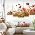 thumbnail image 1 of Beautiful Cosmos Flowers Garden - Floral Canvas Art Print, 1 of 3