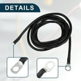 thumbnail image 4 of Car Marine Battery Inverter Cable 5/16"-3/8" 7ft Battery Copper Wire Black, 4 of 7
