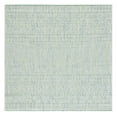 thumbnail image 2 of SAFAVIEH Courtyard Evander Geometric Indoor/Outdoor Area Rug, Ivory/Green, 5'3" x 5'3" Square, 2 of 14