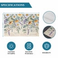 thumbnail image 6 of Floral Eucalyptus Leaves Placemats Set of 12, Daisy Summer Botanical Vintage Placemats for Dining Table, Place Mats for Kitchen Tabletop, Waterproof Wipeable Dining Table Mats Set, 6 of 9