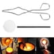 thumbnail image 4 of Juego de 3 unids/set de fusión de grafito portátil, cuencos de cuarzo, alicates largos, varilla agitadora, Kit de forja para joyería de Metal, 4 of 14